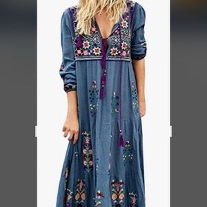 Boho Hippie Dress Small